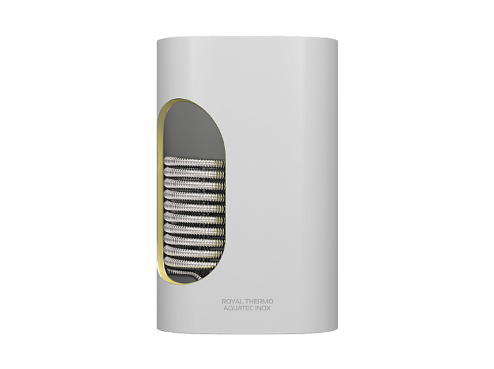 Бойлер настенный AQUATEC INOX 80л 20кВт рецирк ТЭН  нерж бак гарант 8 лет плоский