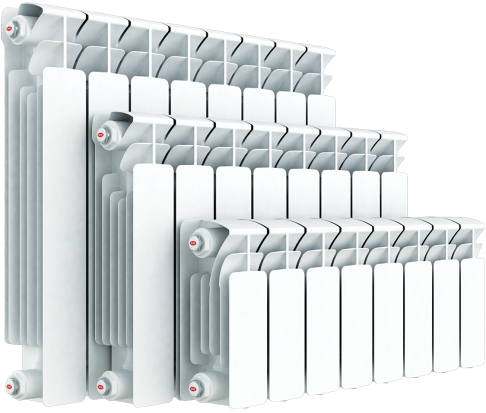 Радиатор биметаллический RIFAR BASE 200/100 12 секций, Россия