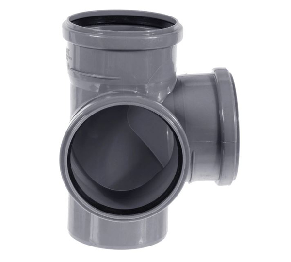 Крестовина канализационная внутренняя двухплоскостная 110x110x110 мм/90° Политэк